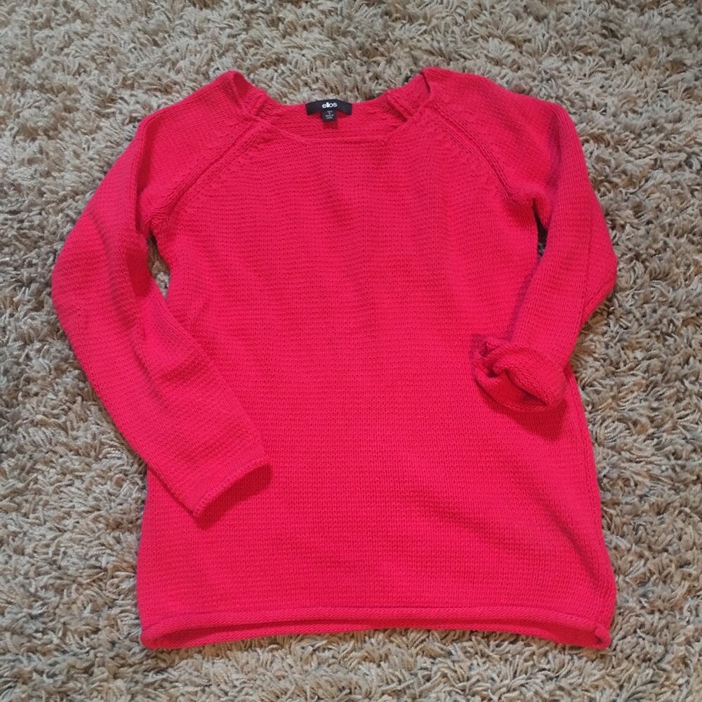Ellos Pink Chunky Knit Sweater